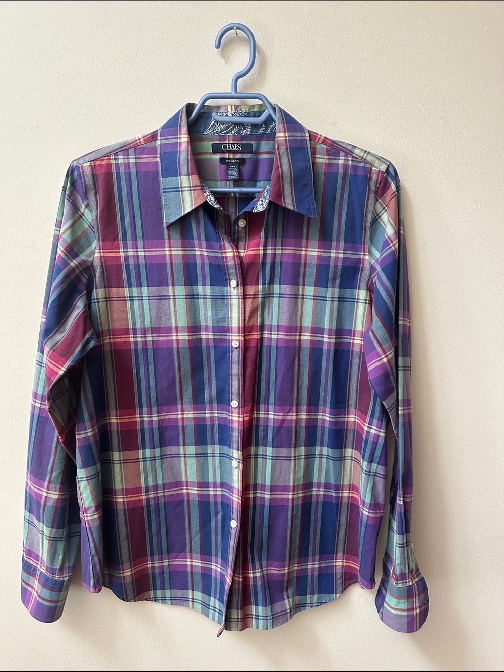 Chaps Cotton Plaid Button-Down Shirt
